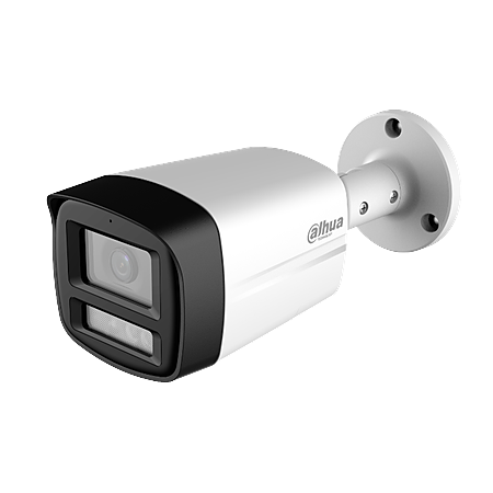 DH-HAC-HFW1200TLMP-IL-T-0360B-2MP Smart Dual Light HDCVI Two-way Talk Fixed-focal Bullet Camera