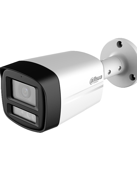 DH-HAC-HFW1200TLMP-IL-T-0360B-2MP Smart Dual Light HDCVI Two-way Talk Fixed-focal Bullet Camera