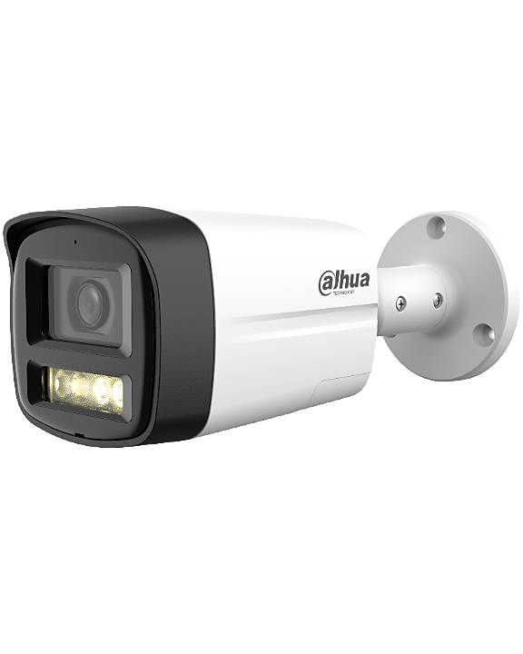 DH-HAC-HFW1200TLMP-IL-T-0360B-2MP Smart Dual Light HDCVI Two-way Talk Fixed-focal Bullet Camera