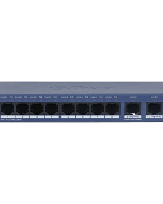DH-S3010-8ET2ET-60- 10-Port Unmanaged Desktop Switch with 8-Port PoE