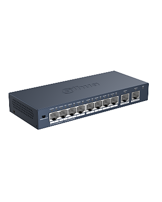 DH-S3010-8ET2ET-60- 10-Port Unmanaged Desktop Switch with 8-Port PoE